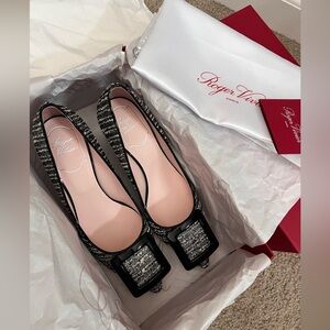 Roger Vivier Buckle Tweed Pumps
